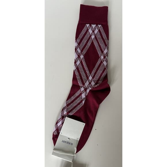 Burberry 3 Bar Socks Ripple/White L (11-12 US / 41-42 Euro) 8079927 NWT $140 - Picture 2 of 9